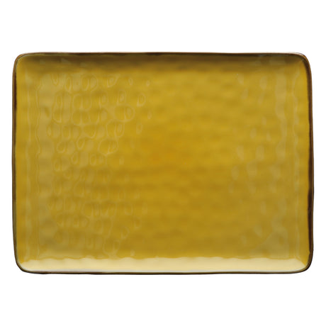 ROSE & TULIPANI Concerto Vassoio Rettangolare 36x26,5cm Ocra Stoneware
