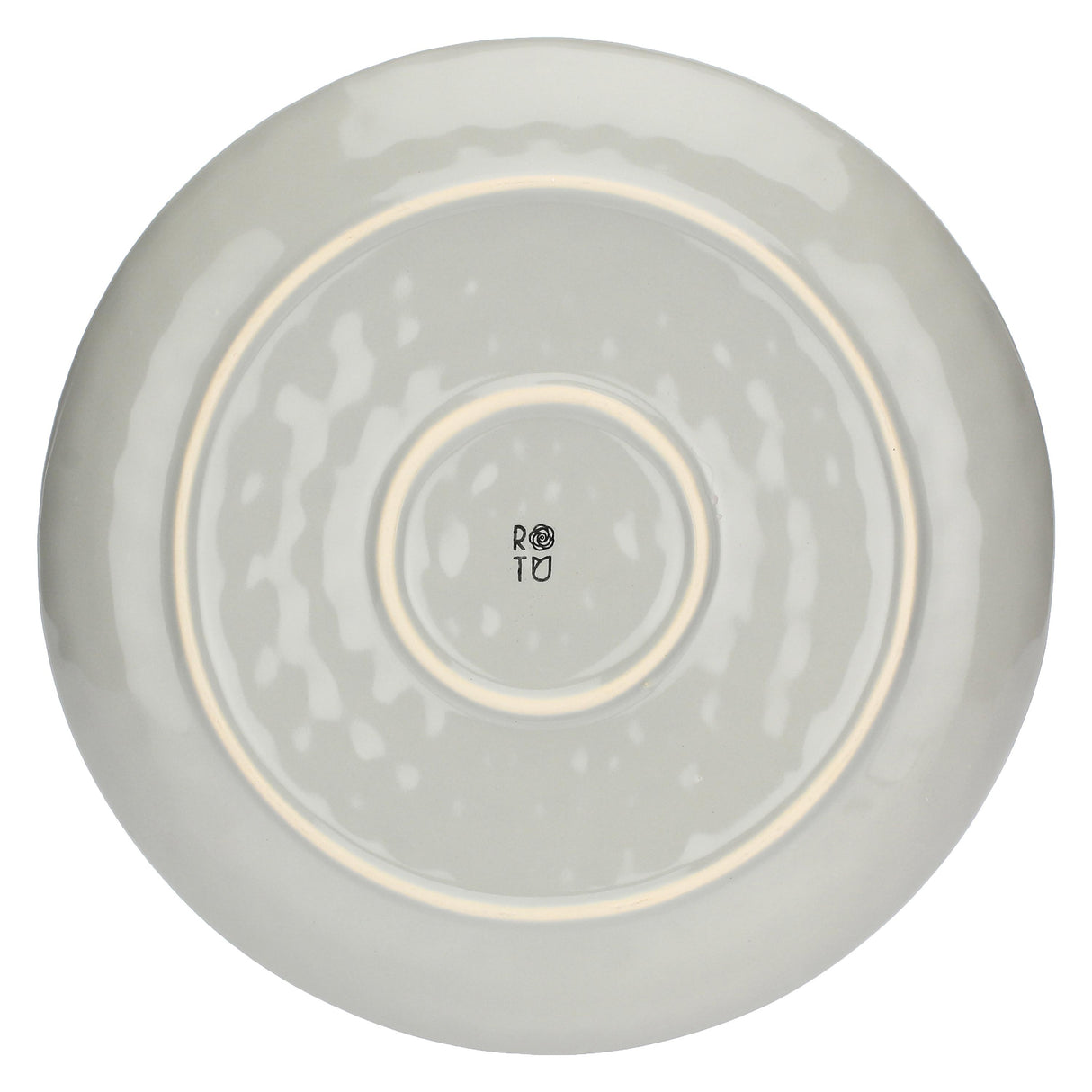 ROSE & TULIPANI Concerto Vassoio Piatto Grigio Perla 32cm Stoneware