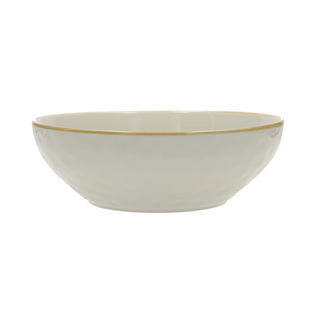 ROSE & TULIPANI Concerto Ciotola Coppa Insalatiera Grigio Perla 26cm Stoneware