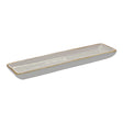 ROSE & TULIPANI Concerto Vassoio Rettangolare 32x8cm Grigio Perla