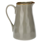 ROSE &amp; TULIPS Concerto Jug Carafe 1700ml Pearl Gray Stoneware