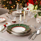 VILLEROY & BOCH Toy's Delight Piatto Fondo Verde 26cm Tavola Natale