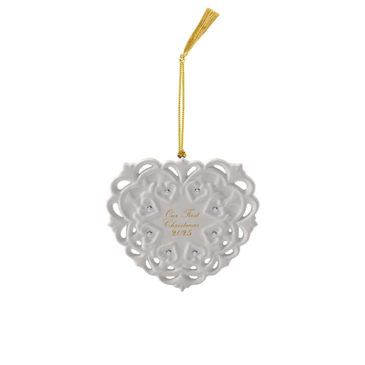 VILLEROY & BOCH Christmas Classics Edizione 2025 Addobbo Cuore 10,5x9,5cm Porcellana