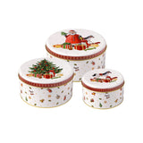 VILLEROY & BOCH Winter Collage Accessoires Set 3 Scatole per Biscotti 20x9,5cm Metallo