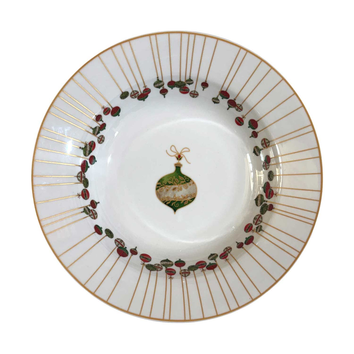 PALAIS ROYAL Servizio Tavola Piatti Natalizi Set 18 Pezzi Xmas Glow Porcellana