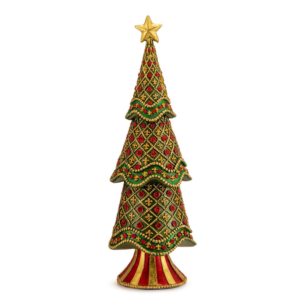 PALAIS ROYAL Albero di Natale Decorazione Natalizia 33cm Verde Resina