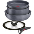 Set pentole Ingenio Mineralis Lagostina alluminio effetto marmorizzato 5 pezzi