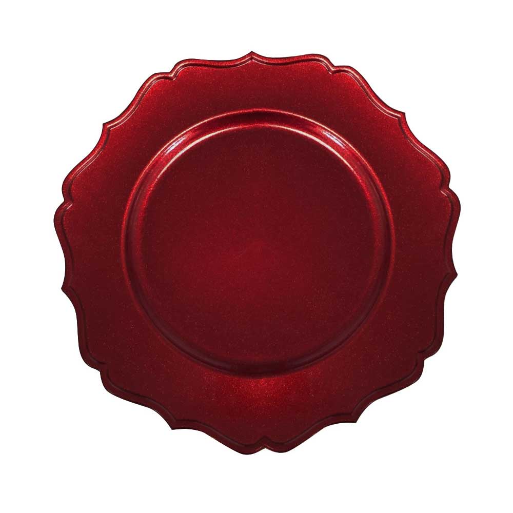 BRANDANI Sottopiatto Chic 33cm Set 4 Pezzi Rosso