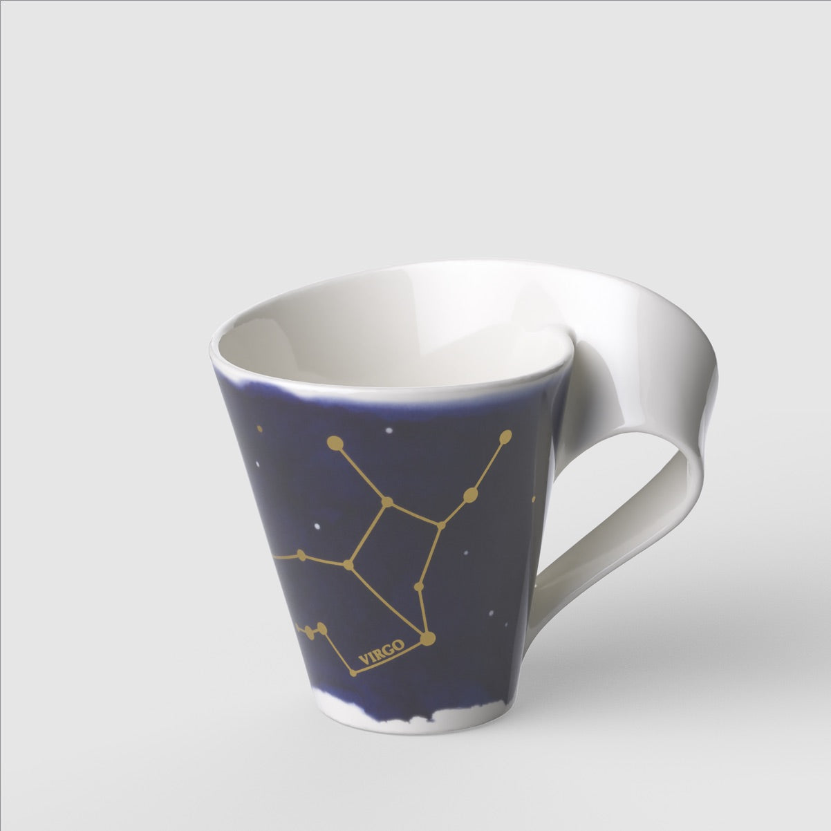 Tazza mug Zodiaco Vergine Villeroy & Boch in porcellana con decoro oro