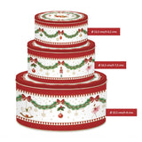 EASY LIFE Magie de Noel Set 3 Scatole Natalizie ad Incastro in Latta