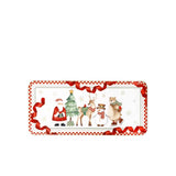 BRANDANI Racconti Vassoio Natalizio Rettangolare 40x18cm Porcellana
