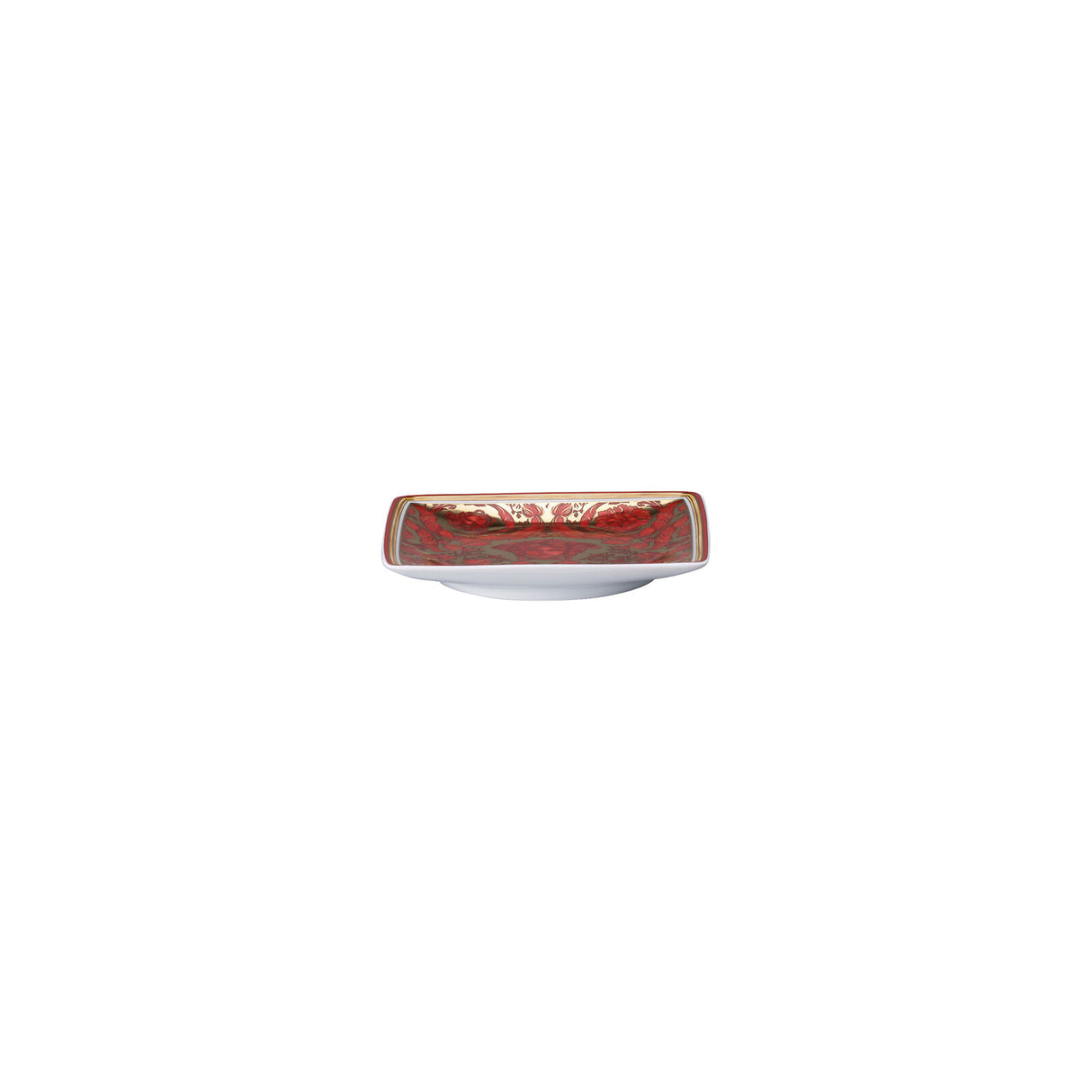 VERSACE Medusa Garland Rosso e Oro Ciotola Coppetta 12x12cm Porcellana