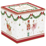 EASY LIFE Magie de Noel Tazzina Caffè Natalizia con Piattino Set 2 Pezzi 80ml Porcellana