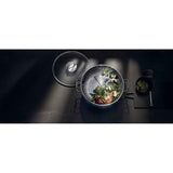 WMF Macao Wok c/Cestello per Cottura Vapore Acciaio Inox 36cm Coperchio