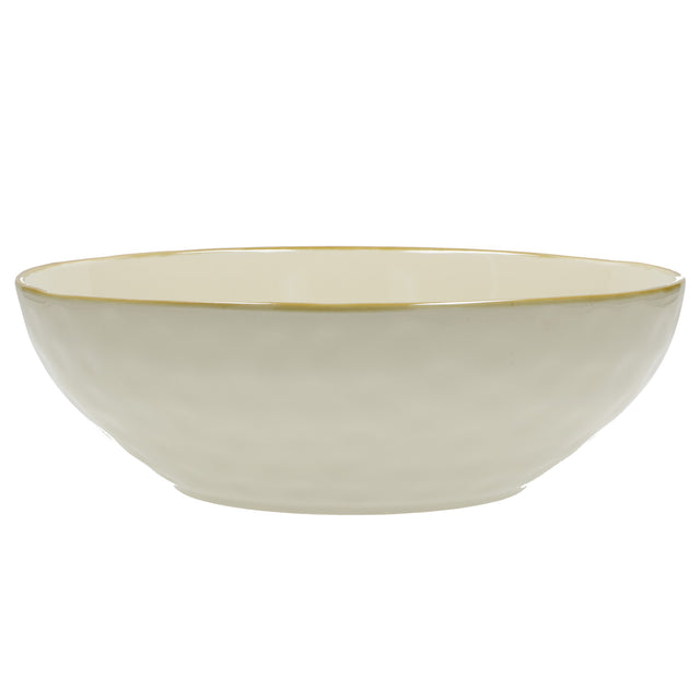 ROSE & TULIPANI Concerto Avorio Insalatiera Ciotola Coppa 26cm Stoneware