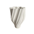 Vaso 3D Forme Palais Royal in porcellana bianca design sinuoso 25 cm
