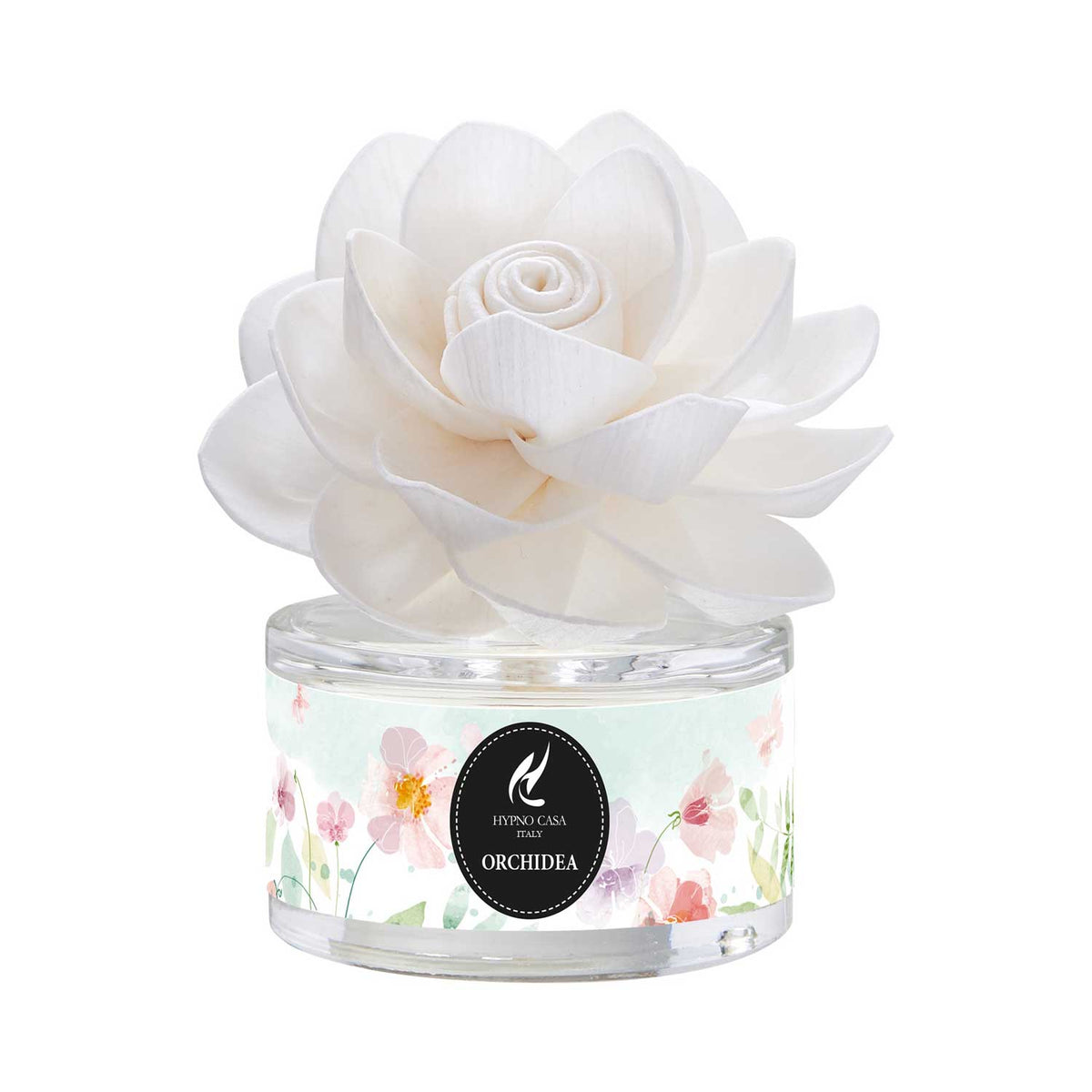 HYPNO CASA Diffusore a Bastoncini con Fiore 30ml Orchidea