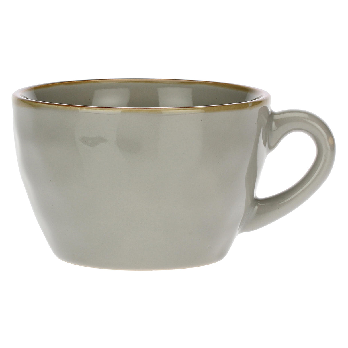 ROSE &amp; TULIPS Concerto Pearl Gray Breakfast Mug 420ml Stoneware