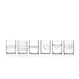 Set 6 bicchieri acqua Decò Ichendorf in vetro borosilicato trasparente