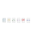 Set 6 bicchieri liquore Ichendorf Decò Arlecchino in vetro borosilicato