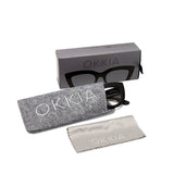 OKKIA Claudia Big Cat Eye Occhiali da Lettura Donna Nero +1.50