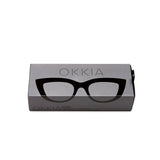 OKKIA Claudia Big Cat Eye Occhiali da Lettura Donna Nero +1.50