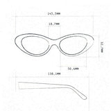 OKKIA Lina Small Cat Eye Occhiali da Lettura Donna Avana +1.00