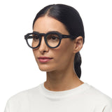 OKKIA Zeno Round Occhiali da Lettura Unisex Nero +1.00