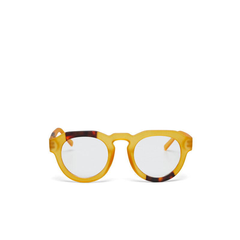 OKKIA Zeno Round Occhiali da Lettura Unisex Giallo +1.00