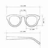 OKKIA Zeno Round Occhiali da Lettura Unisex Giallo +3.00