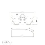 OKKIA Firenze Occhiali da Lettura Unisex Nero +2.50