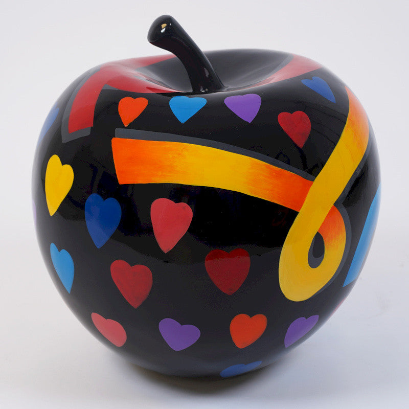 DRIMMER Love Mela Decorativa Nera 50cm Poliresina