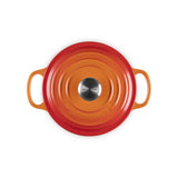 LE CREUSET Cocotte Rotonda Evolution 18cm Arancio Ghisa Vetrificata