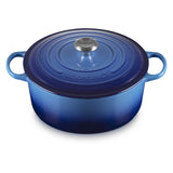 LE CREUSET Cocotte Rotonda Evolution 18cm Azure Blu Ghisa Vetrificata
