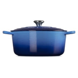LE CREUSET Cocotte Rotonda Evolution 18cm Azure Blu Ghisa Vetrificata