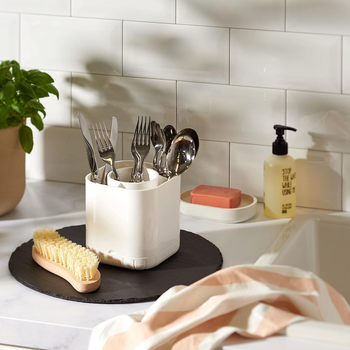 GUZZINI Chef Line Scolaposate 13x13cm Bianco in Plastica