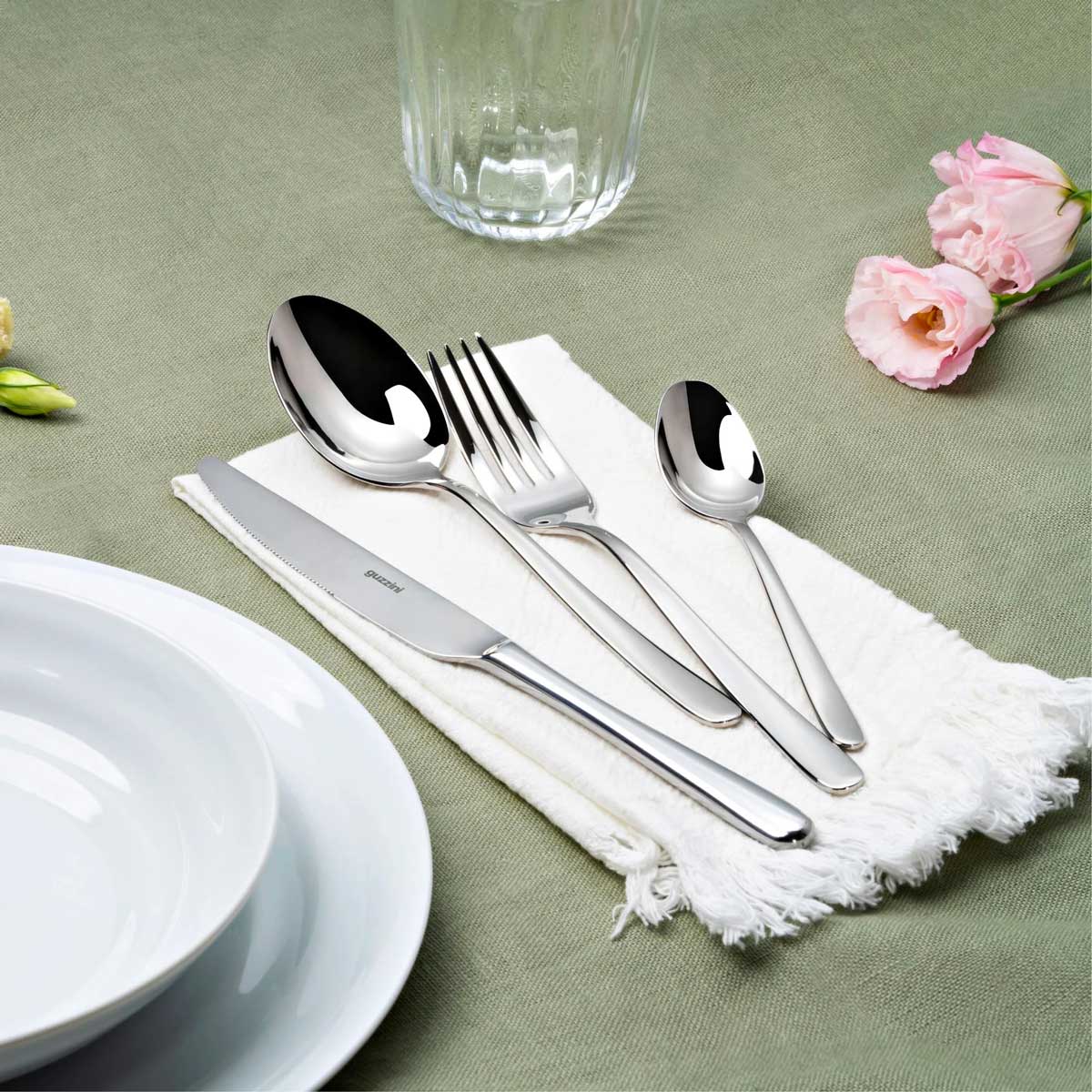 GUZZINI Frida Posate Set 24 Pezzi Acciaio Inox