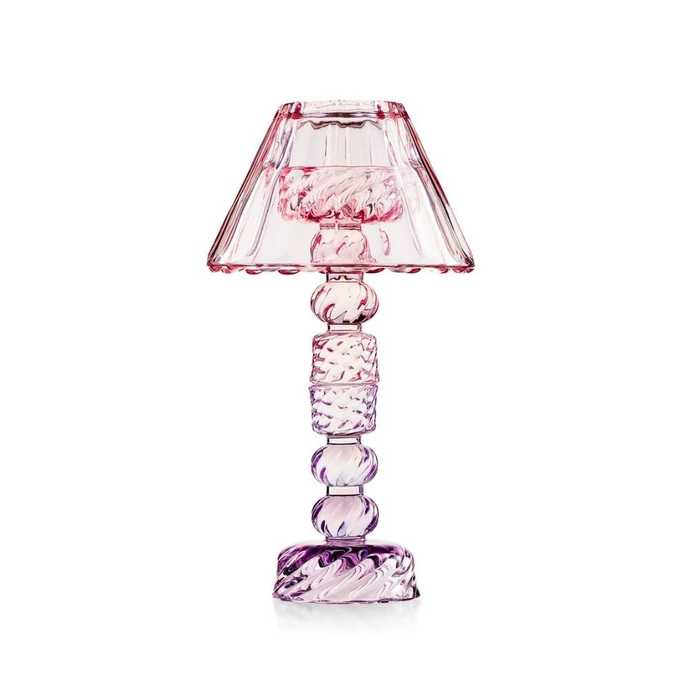 EMÒ ITALIA Luxor Round Candeliere in Vetro Grande con Paralume Rotondo Cipria 26cm