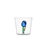 ICHENDORF Botanica Tumbler Bicchieri con Tulipani Set 4 Pezzi 350ml Vetro Borosilicato