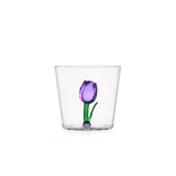 ICHENDORF Botanica Tumbler Bicchieri con Tulipani Set 4 Pezzi 350ml Vetro Borosilicato