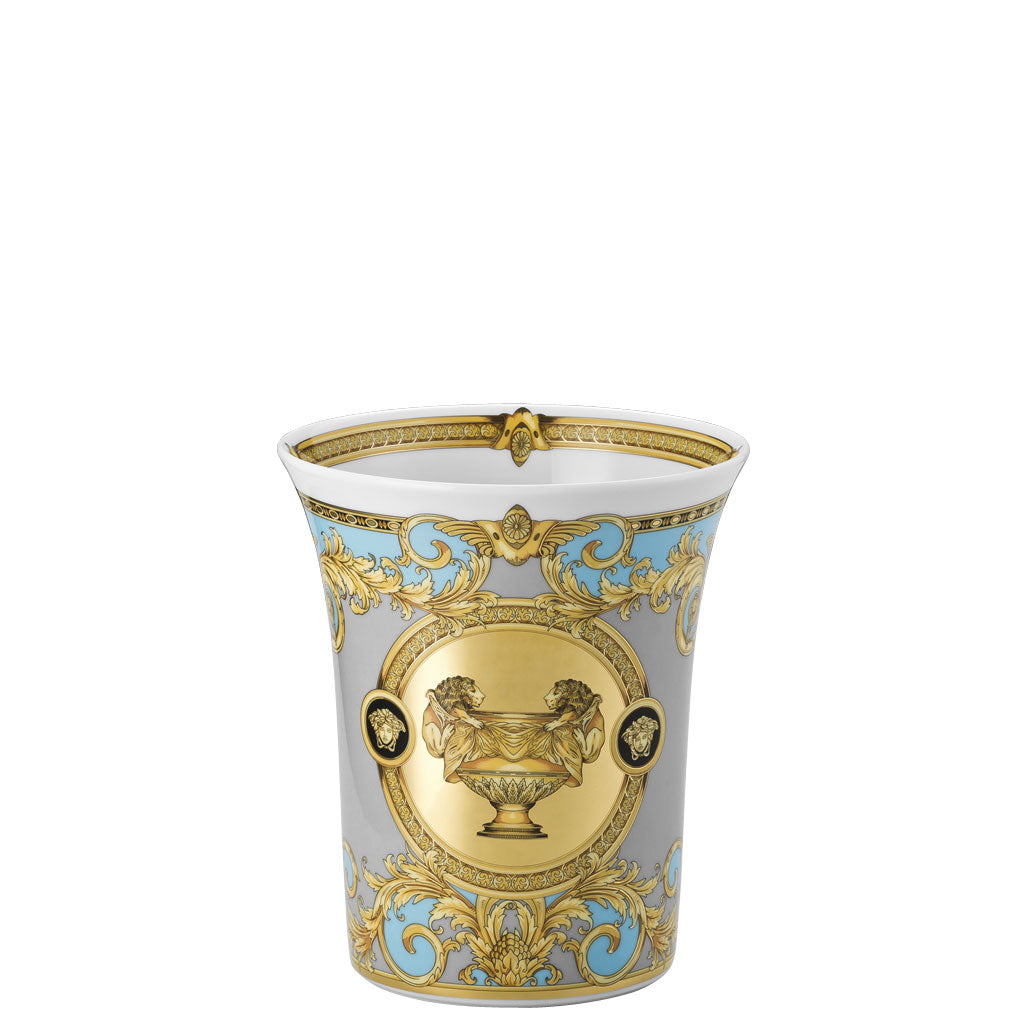 VERSACE - Prestige Gala Bleu Vaso di Fiori 18cm Porcellana 14091-403638-26018