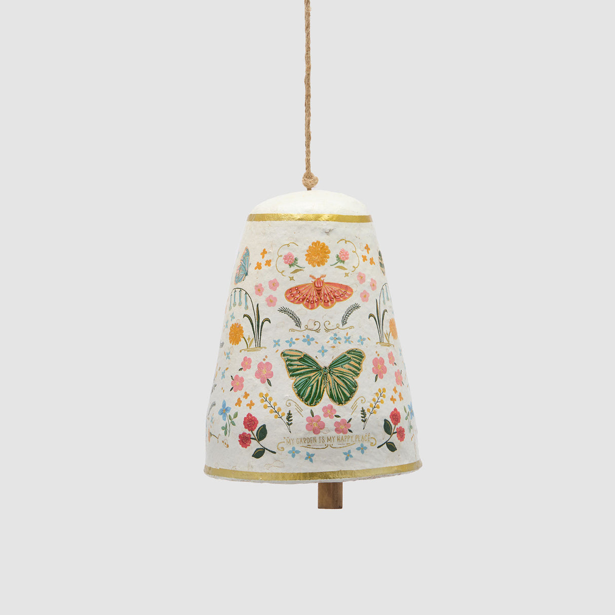 EDG Enzo De Gasperi Campana di Pasqua da Appendere 18cm in Cartapesta