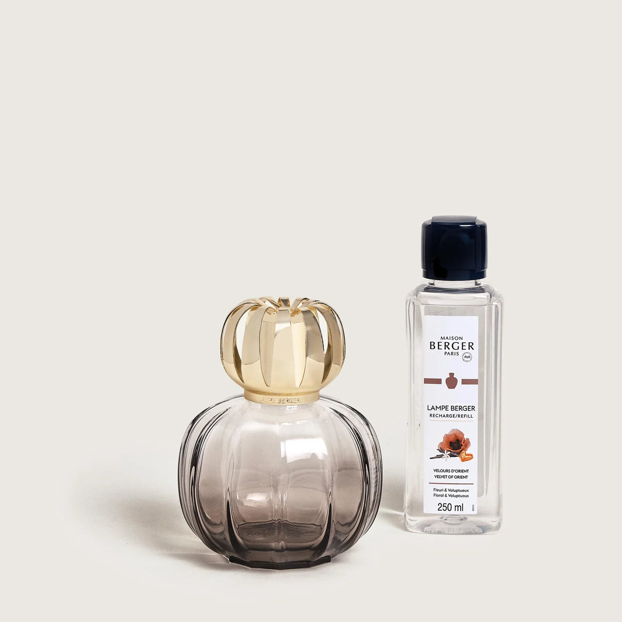 LAMPE BERGER Lampada Catalitica Cofanetto Corali Gris con Flacone 250ml Velours d'Orient