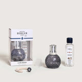 LAMPE BERGER Lampada Catalitica Cofanetto Disco Gris con Flacone 250ml Poussiere d'Ambre