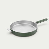 COOKUT La Meravigliosa Padella con Manici 28cm Verde Acciaio Inox