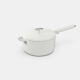 COOKUT La Meravigliosa Pentola Casseruola con Manici 20cm Bianco Acciaio Inox