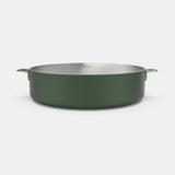 COOKUT La Meravigliosa Padella Alta con Manici 28cm Verde Acciaio Inox