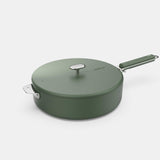 COOKUT La Meravigliosa Padella Alta con Manici 28cm Verde Acciaio Inox
