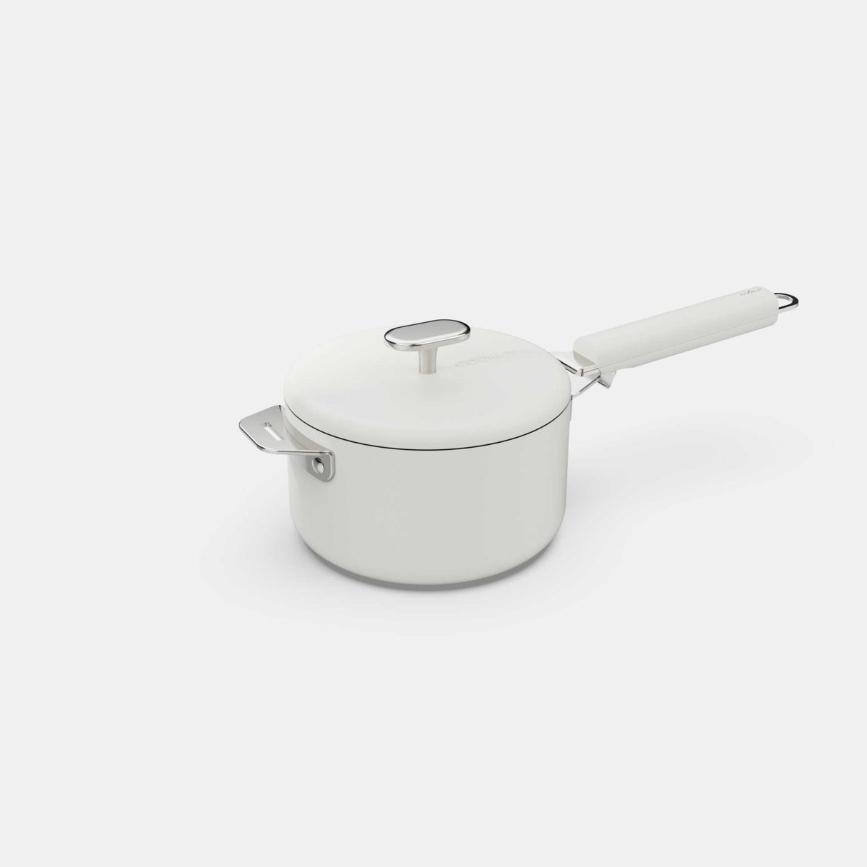 COOKUT La Meravigliosa Pentola Casseruola con Manici 16cm Bianco Acciaio Inox