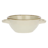 ROSE & TULIPANI Concerto Avorio Ciotola Zuppa con Manici 600ml Stoneware